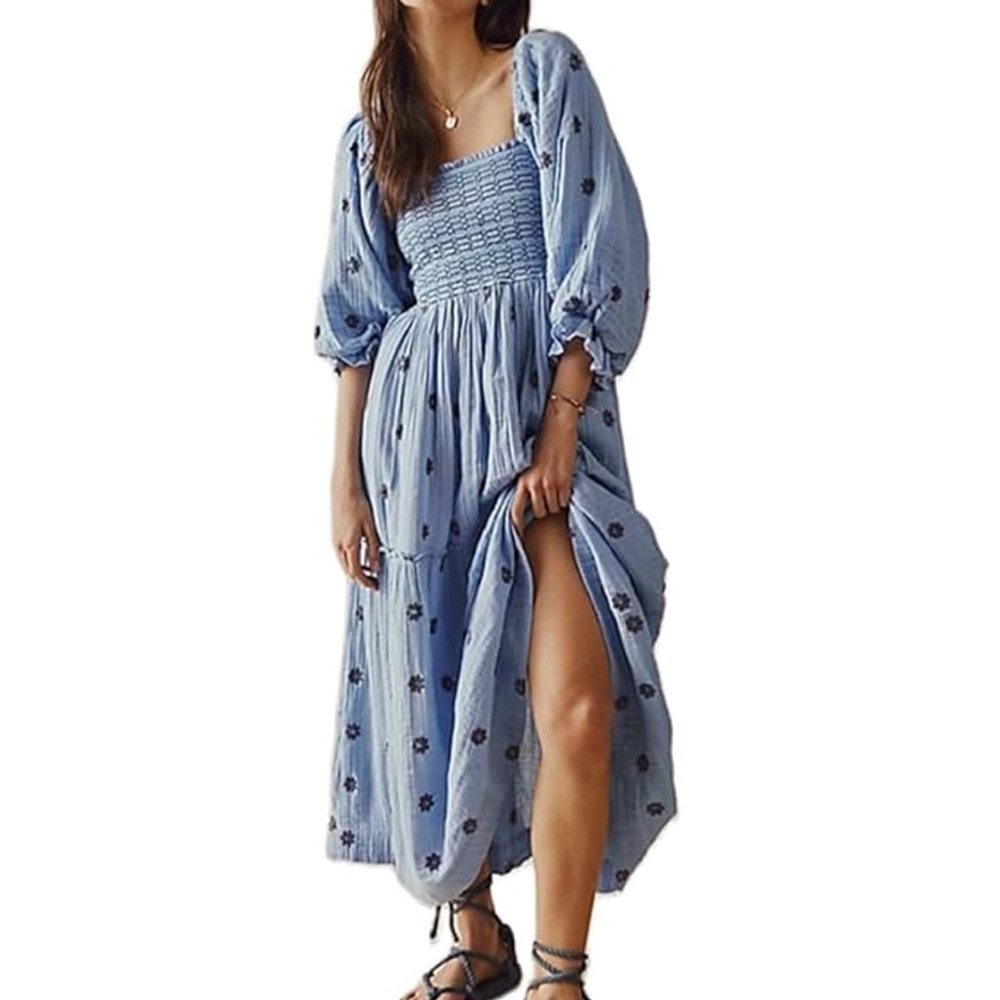 NWT blue smocked dress!